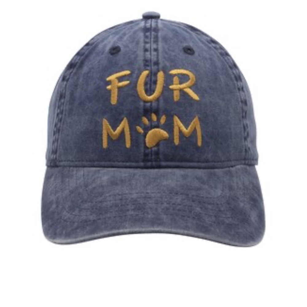 Fur Mom Ladies Hat Cap Denim Blue Color Infinity Head Wear One Size